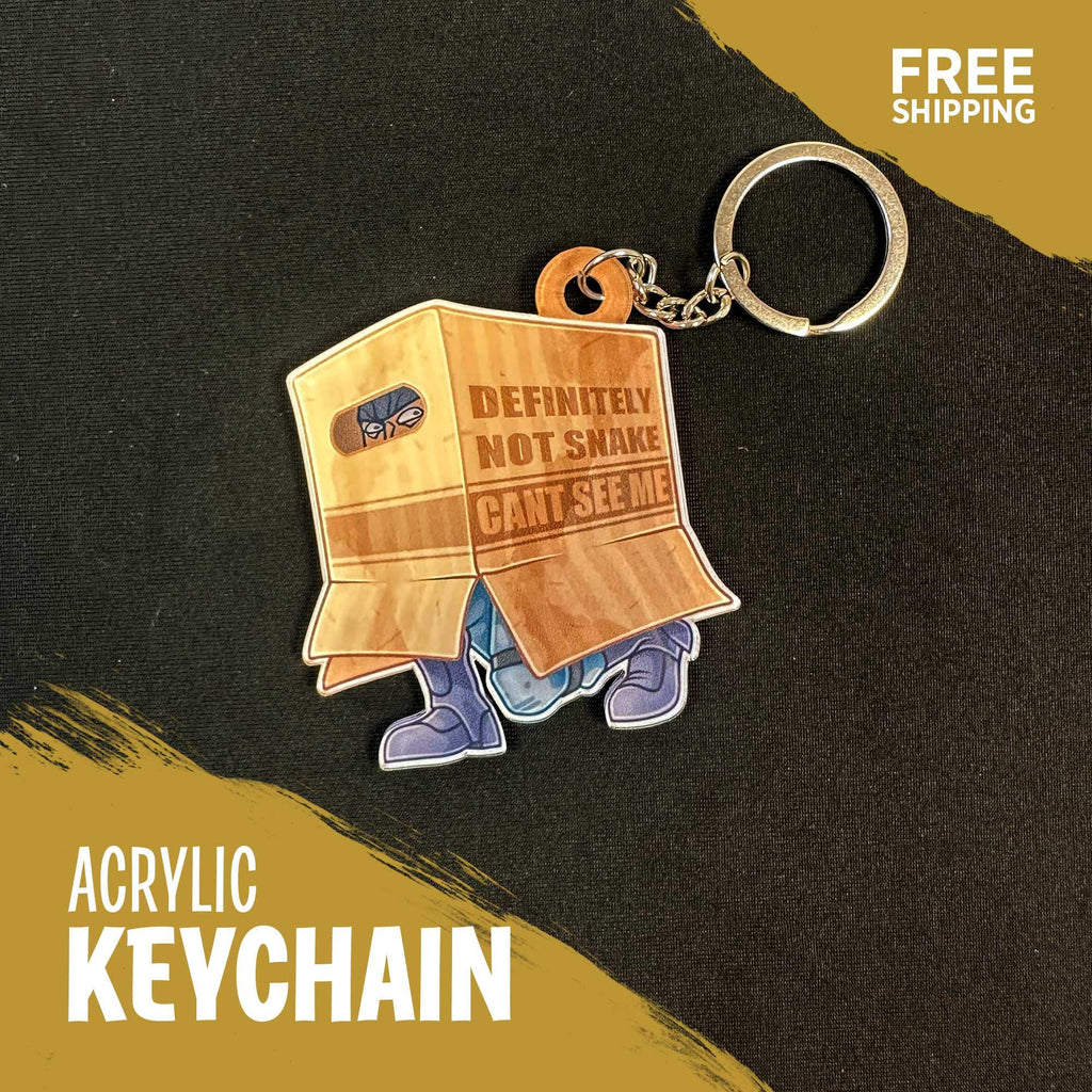 Hideo Kojima games Acrylic Keychains | Metal Gear, Death Stranding, Kojima Fan Art | Double-Sided Glossy Key Ring