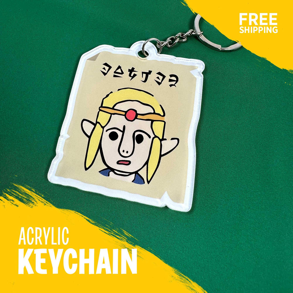 Princess Zelda Keychain | Echoes of Wisdom Art | Zelda Acrylic Charm | Cute Gamer Gift