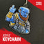 Kratos Keychain | God of War Inspired Acrylic Charm | Gamer Gift | Kratos & Atreus Fan Art Charm