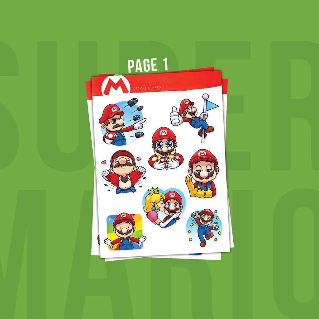 Unofficial Sticker Sheets inspired by Super Mario series / Video Game Stickers