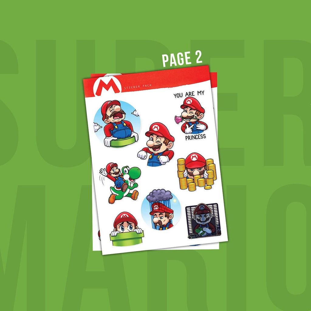 Unofficial Sticker Sheets inspired by Super Mario series / Video Game Stickers
