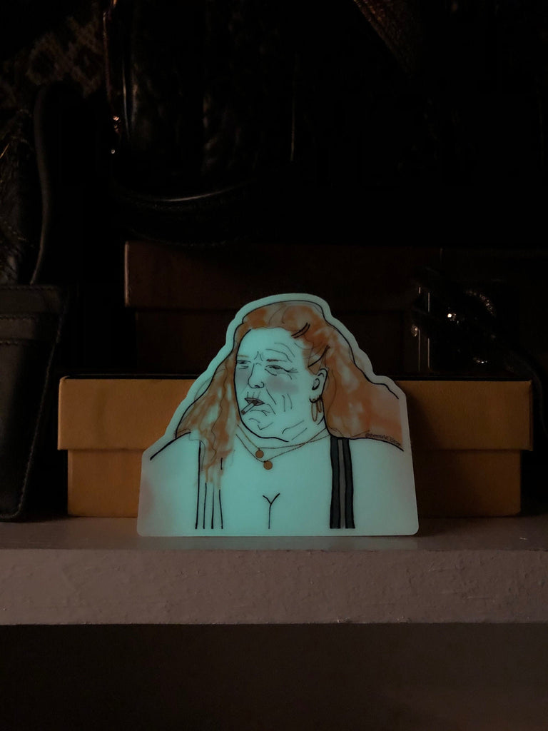 Glow-in-the-Dark Angela Sticker