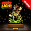 Donkey Kong Bananza LED Night Light – 6×9 Acrylic Photo Light with Remote – Color‑Changing RGB Gamer Decor