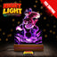 Donkey Kong Bananza LED Night Light – 6×9 Acrylic Photo Light with Remote – Color‑Changing RGB Gamer Decor