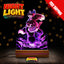 Donkey Kong Bananza LED Night Light – 6×9 Acrylic Photo Light with Remote – Color‑Changing RGB Gamer Decor