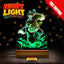 Donkey Kong Bananza LED Night Light – 6×9 Acrylic Photo Light with Remote – Color‑Changing RGB Gamer Decor
