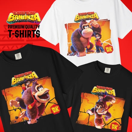 Donkey Kong Bananza T-Shirt for Kids & Adults