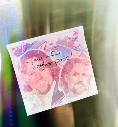 Sister Wives Post-It Notes | Reality TV Gifts and Merch | Coyote Pass Lovers | Kody Brown 1990s Stationary
