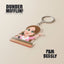 The Office Acrylic Keychains – Double-Sided Cartoon Characters | Dunder Mifflin TV Show Keychain Set | Fan Gifts for Him Her