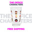 Dunder Mifflin Pint Glass / All The Office Cast & Characters 16 oz Pint Glass