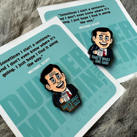 The Office TV Show Michael Scott / That's What She Said Enamel Pin / The Office TV Show Collectible