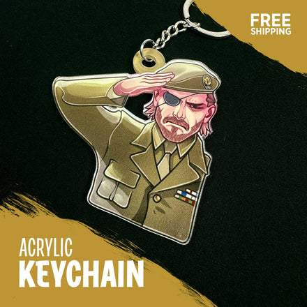 Hideo Kojima games Acrylic Keychains | Metal Gear, Death Stranding, Kojima Fan Art | Double-Sided Glossy Key Ring