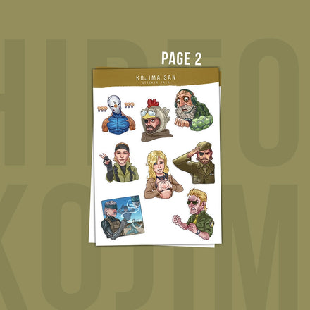 Unofficial Sticker Sheets inspired by the Legendary Hideo Kojima's works / Video Game Stickers