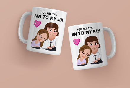 The Office Pam & Jim / His and Hers Coffee Mug Set / The Office Mug