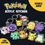 Pokemon Keychains | Custom Personalized Chibi Kawaii Acrylic Charms | Eevee & Bulbasaur, Pikachu Duos, Anime Collectible Gifts