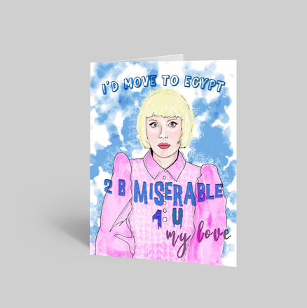 90 Day Fiance Greeting Card | Ashley + Manuel | Reality TV Merch & Gifts | Anniversary Card for Wife, Girlfriend, Husband, Boyfriend