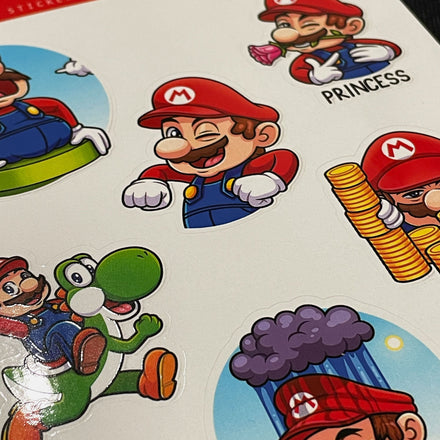 Unofficial Sticker Sheets inspired by Super Mario series / Video Game Stickers