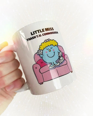Little Miss Trash T.V. Connoisseur by @thereisnostore //  Pop Culture + Meme Gifts // True Crime Junkies // Reality Television Lovers
