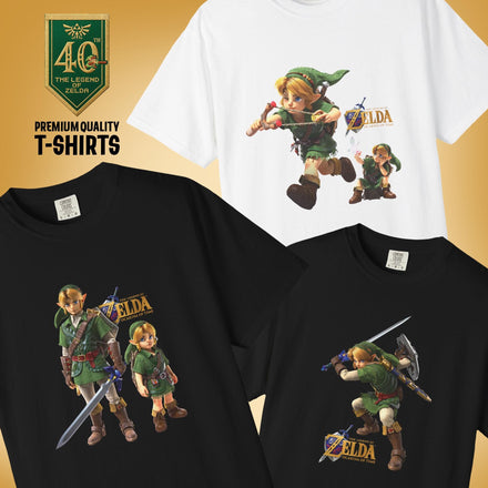 Zelda Ocarina of Time Remake 2026 T-Shirt, Link Video Game Graphic Tee, Retro Gamer Gift