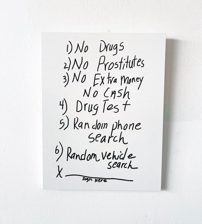 Angela’s Rules Wooden Sign