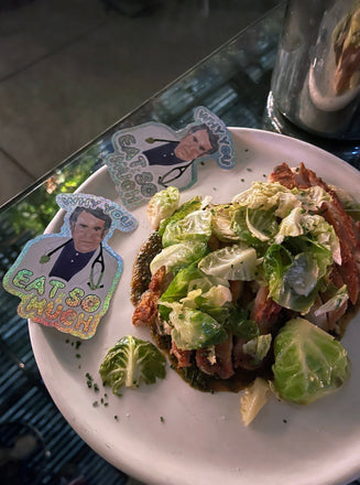 Dr. Now Glitter Sticker