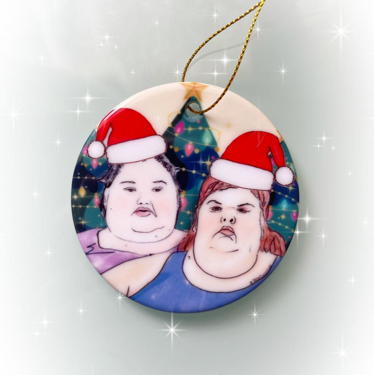 1000-lb Sisters Christmas ornament, photo 2